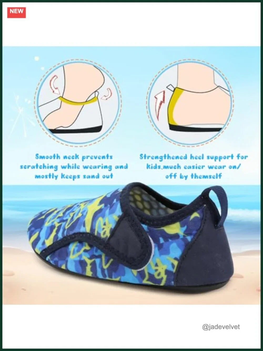 Kids Quick Dry Water Shoes Aqua Socks Barefoot Non Slip Swim Shoes